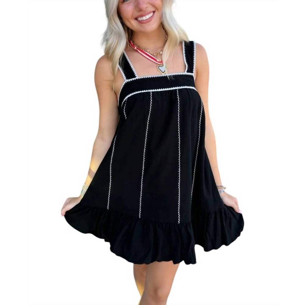 NEW AYLAYA bangkok mini dress in black